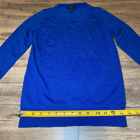 J. Crew Blue Quarter Sleeve Sweater - Size XS - Great Condition - Picture 8 of 11